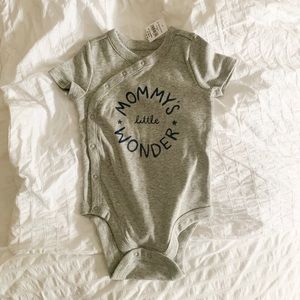 NWT Baby gap 6-12month gray onesie